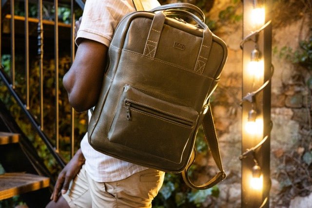 Tan Leather Goods - Charlie Backpack | Cream - KaryKase