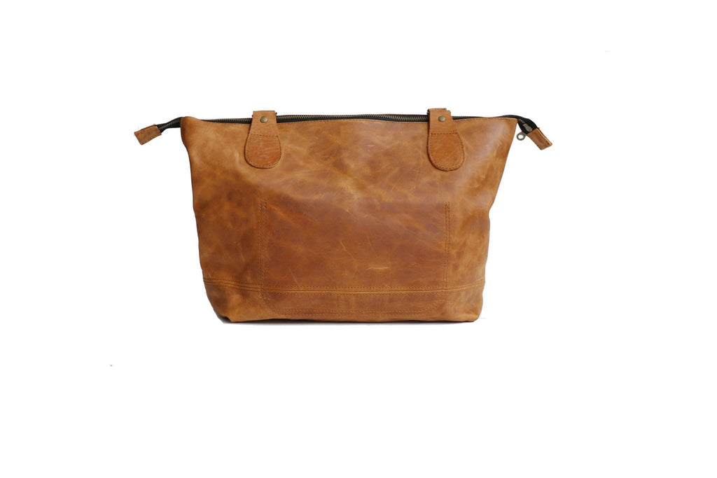 Tan Leather Goods - Daisy Leather Handbag | Toffee - KaryKase