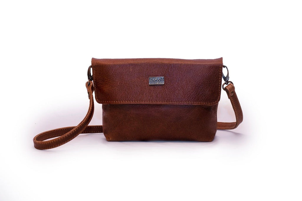 Tan Leather Goods - Mila Sling Bag | Pecan - KaryKase