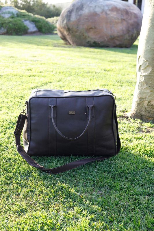 Tan Leather Goods Miles Travel Bag - KaryKase