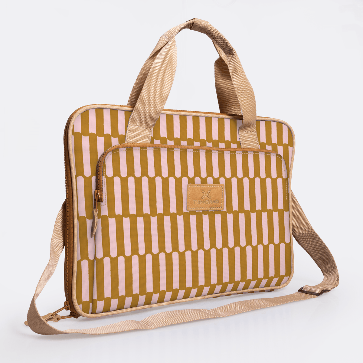 Thandana 15" Slimline Laminated Fabric Laptop Bag - KaryKase