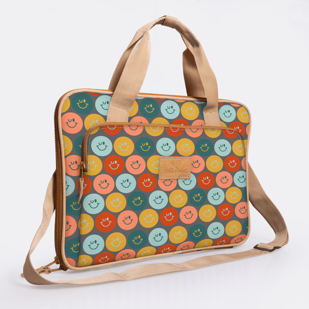 Thandana 15" Slimline Laminated Fabric Laptop Bag - KaryKase