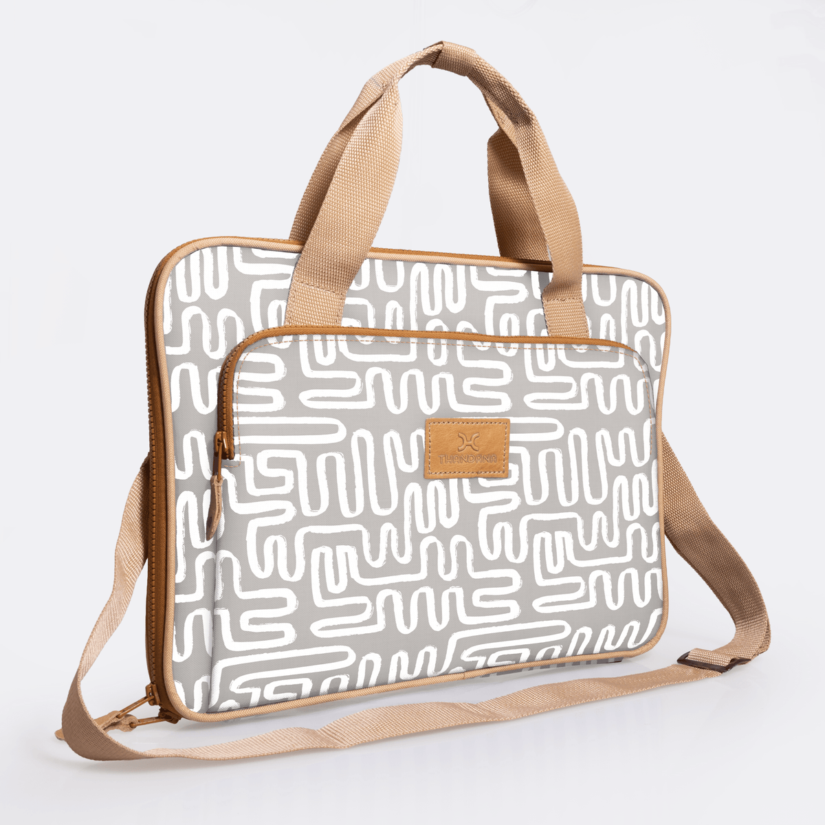Thandana 15" Slimline Laminated Fabric Laptop Bag - KaryKase