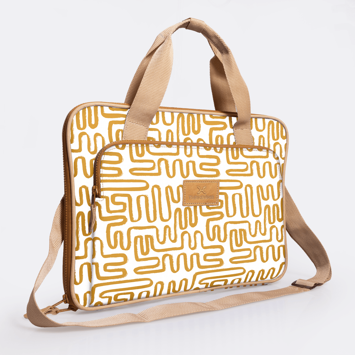 Thandana 15" Slimline Laminated Fabric Laptop Bag - KaryKase