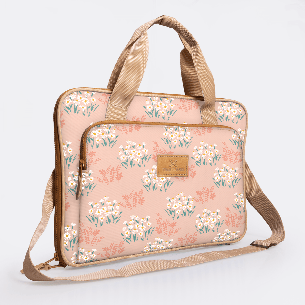 Thandana 15" Slimline Laminated Fabric Laptop Bag - KaryKase