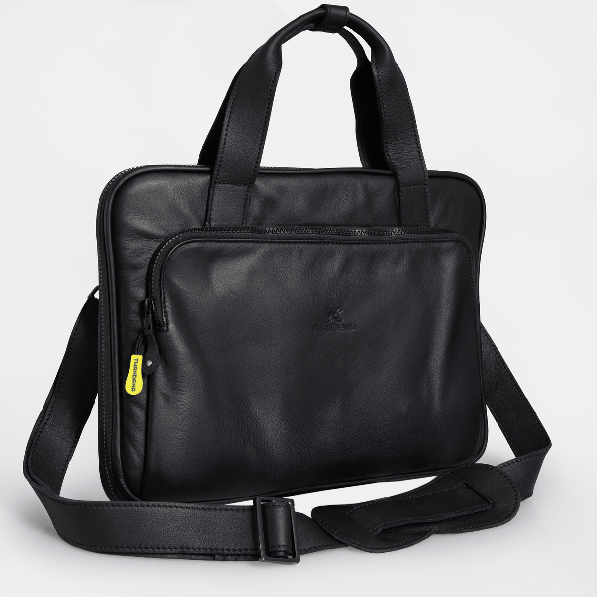 Thandana 15" Slimline Leather Laptop Bag - KaryKase