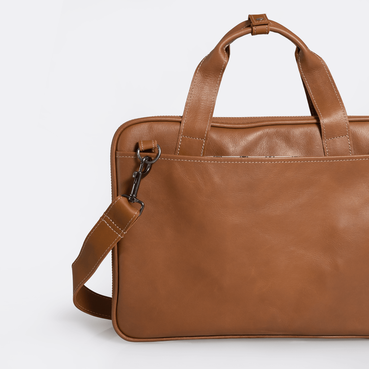 Thandana 15" Slimline Leather Laptop Bag - KaryKase