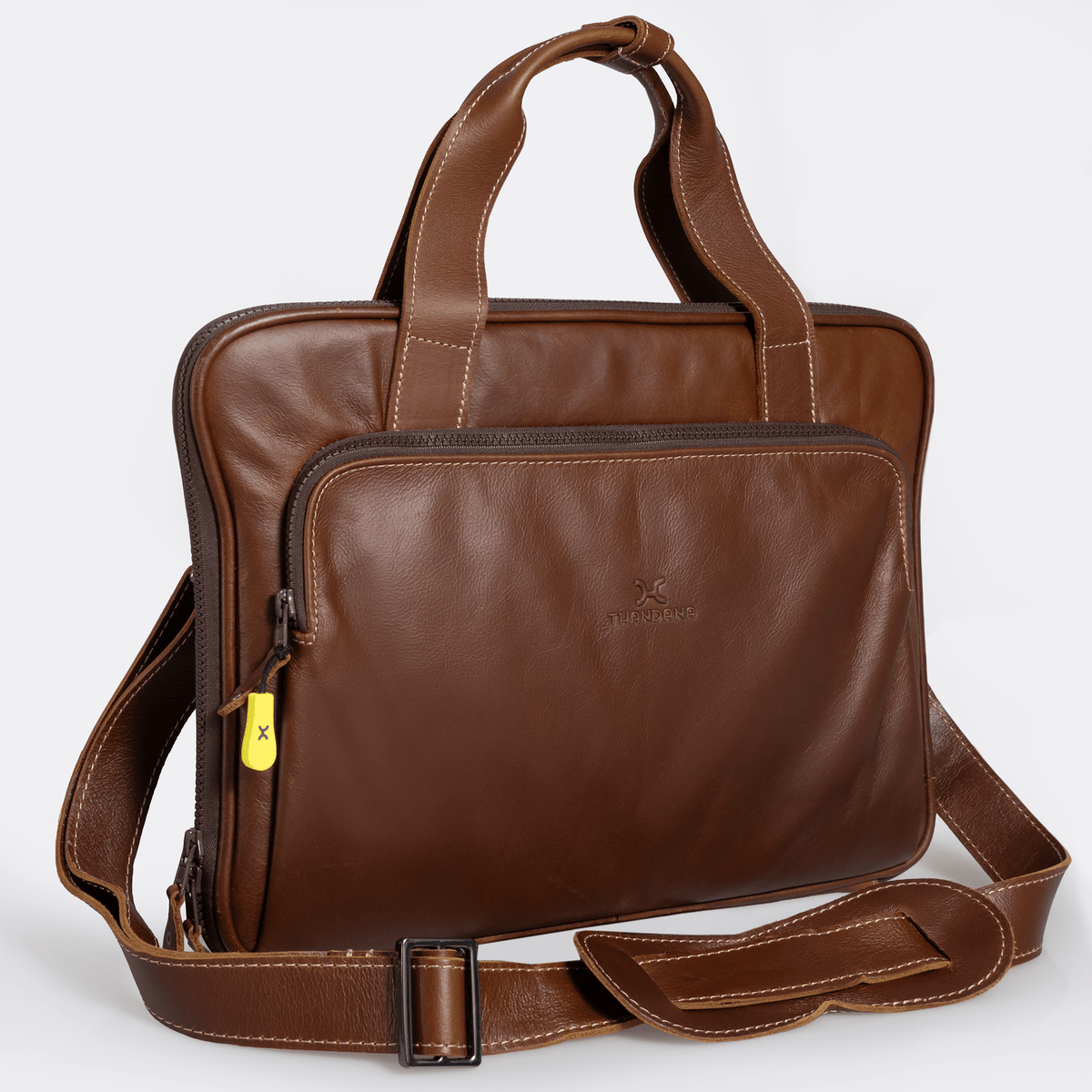 Thandana 15" Slimline Leather Laptop Bag - KaryKase