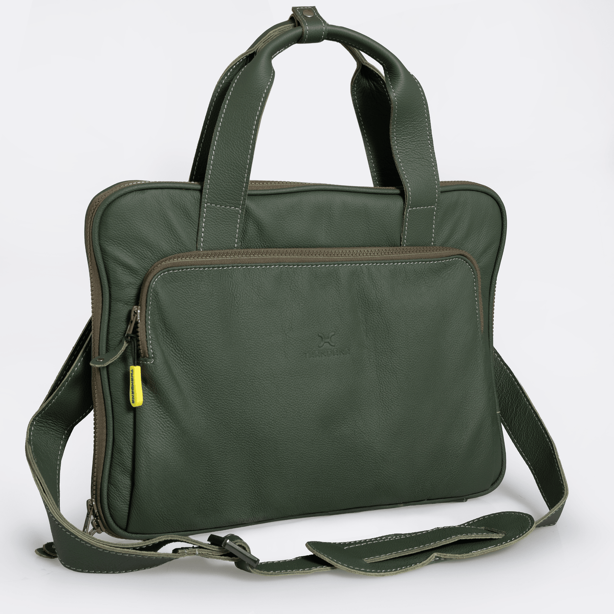 Thandana 15" Slimline Leather Laptop Bag - KaryKase