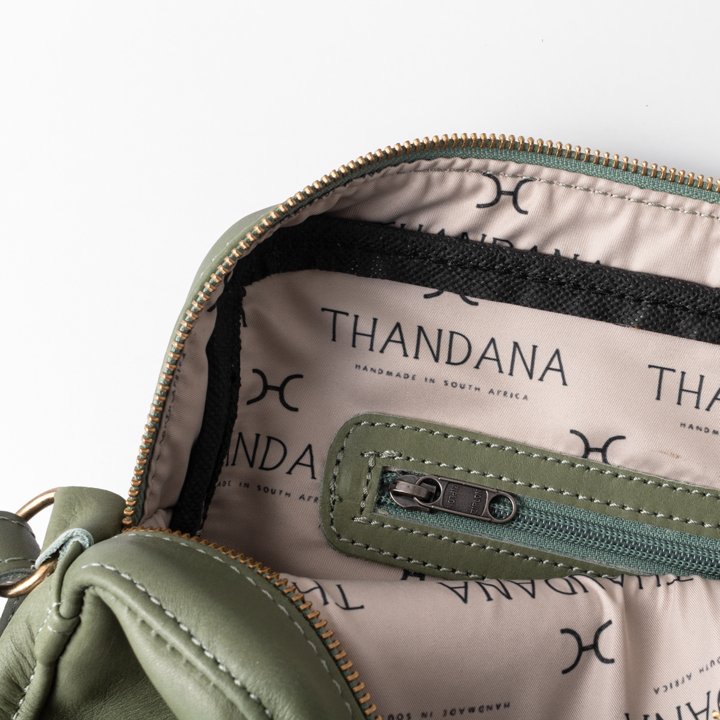 Thandana Boxy Leather Sling Handbag - KaryKase
