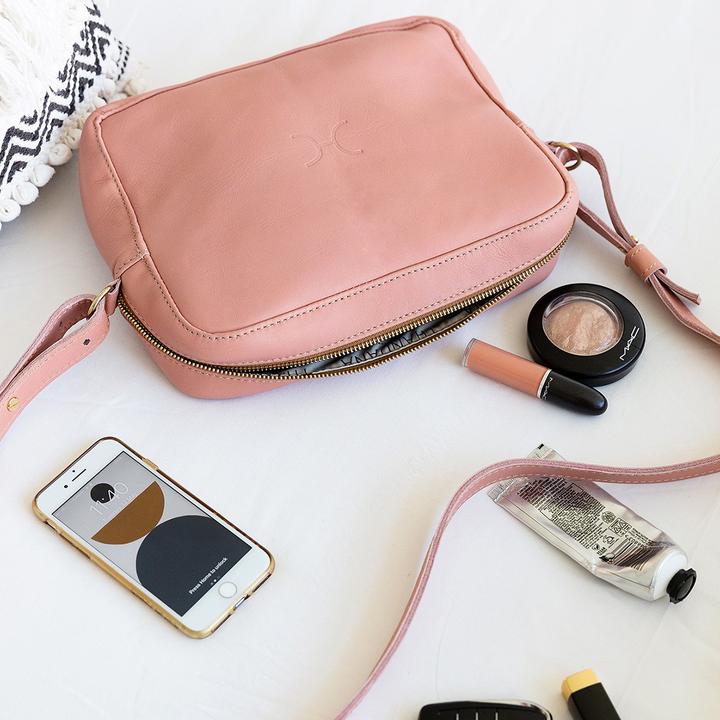 Thandana Boxy Leather Sling Handbag - KaryKase