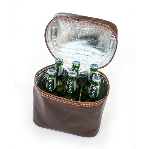 Thandana BrewSki Leather Cooler Bag | Black - KaryKase