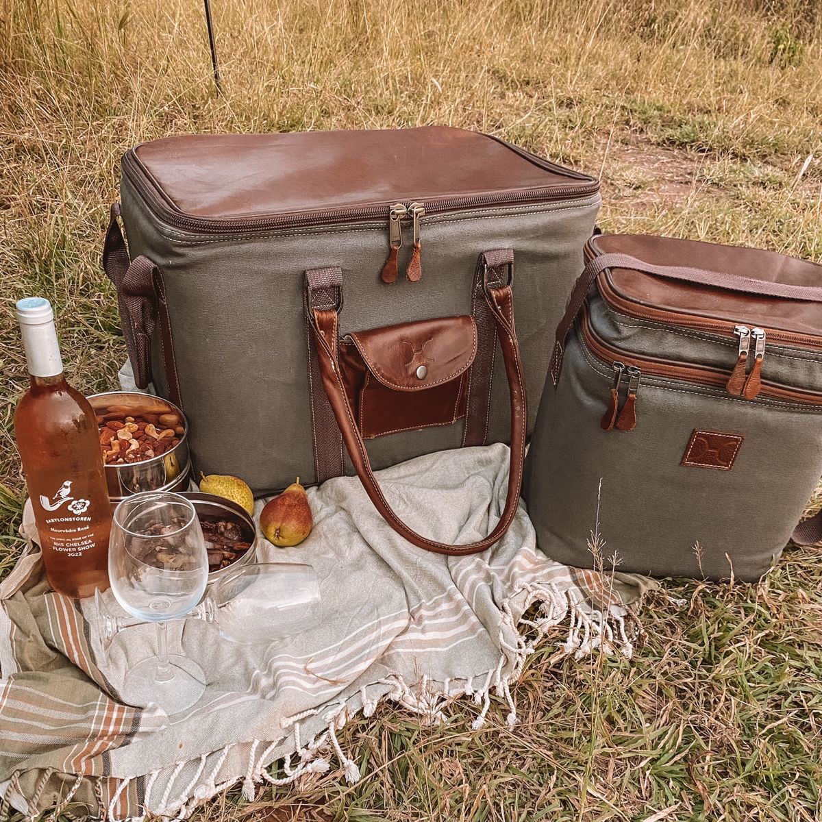 Thandana Canvas & Leather Big Boy Box 45L Cooler - KaryKase