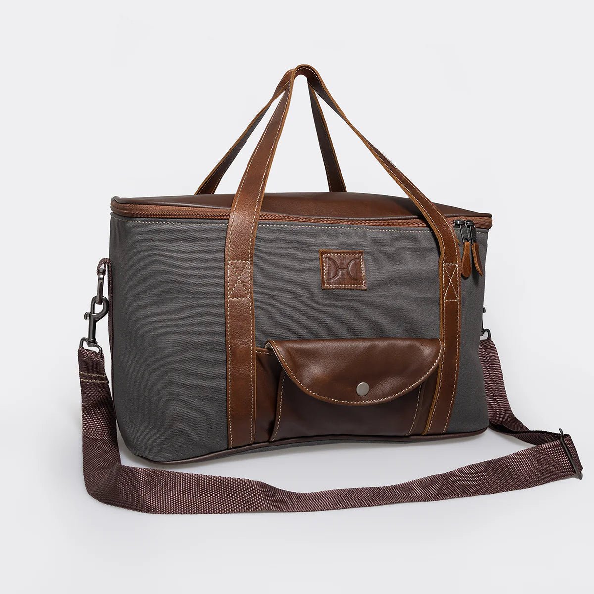 Thandana Canvas & Leather Caddy Cooler Bag - KaryKase