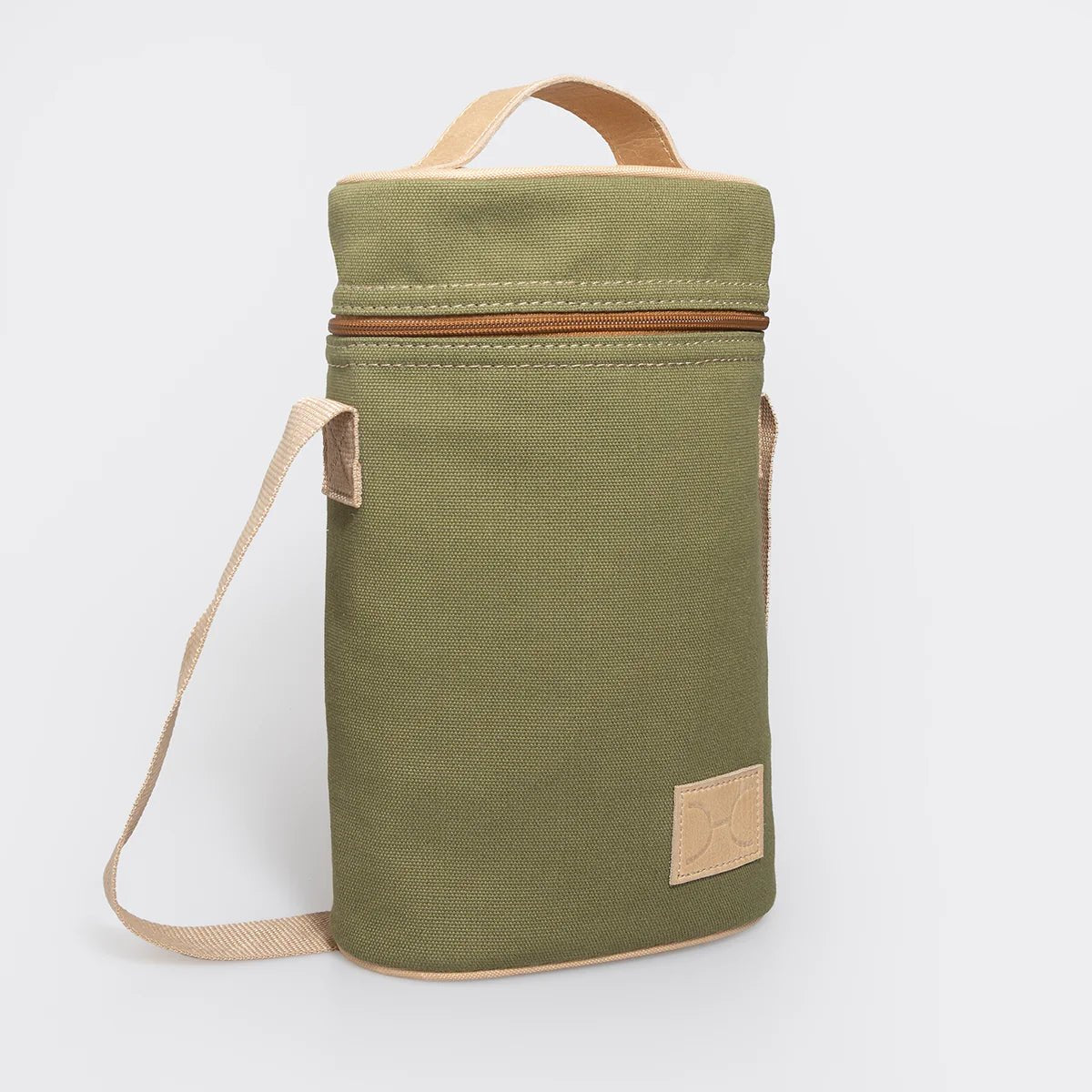 Thandana Canvas & Leather Double Carry Wine Cooler - KaryKase