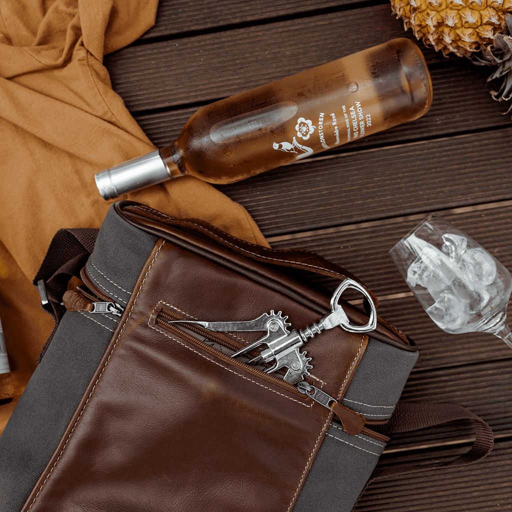 Thandana Canvas & Leather Jumbo Carry Wine Cooler - KaryKase