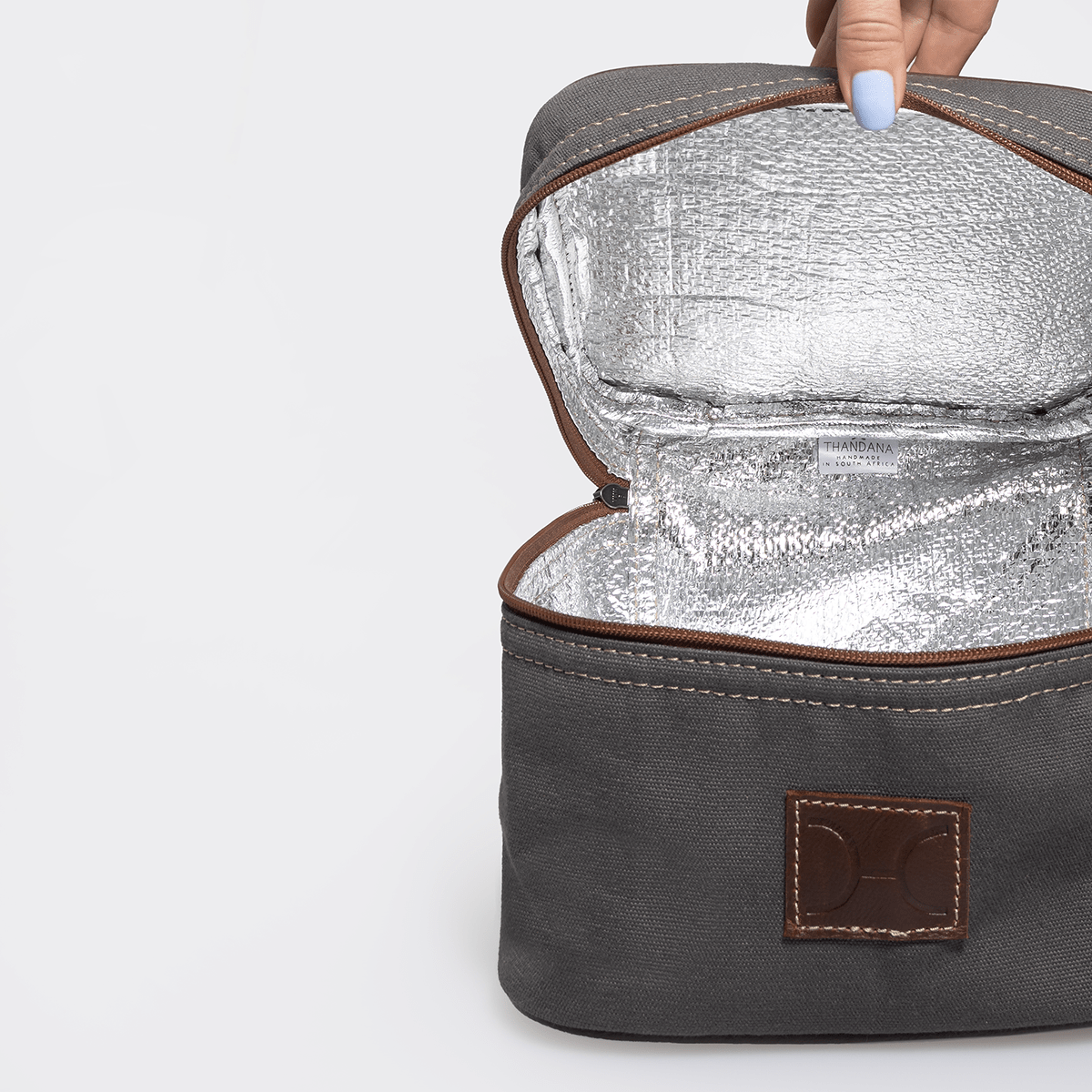 Thandana Canvas & Leather Mini Decker Cooler Bag - KaryKase