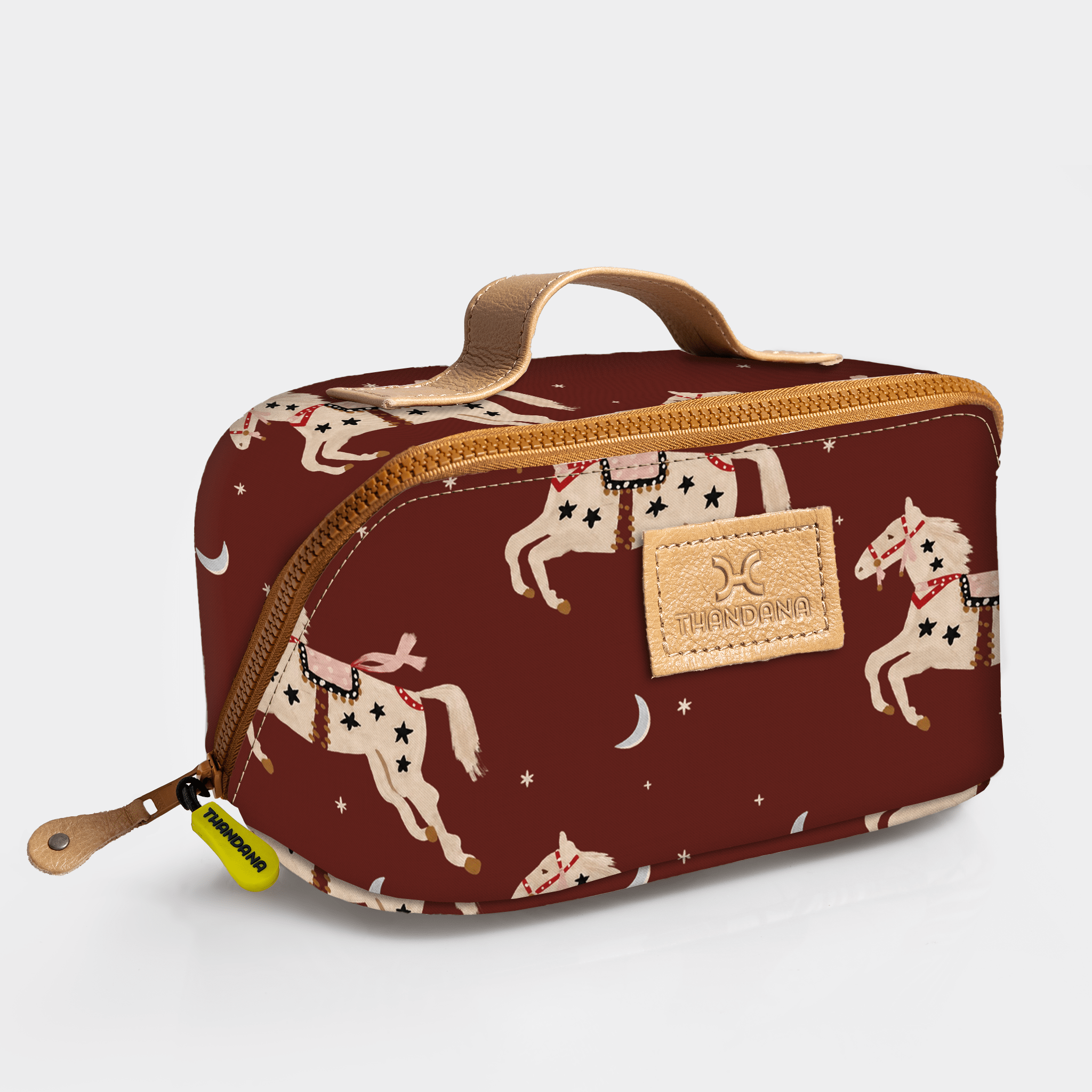 Thandana Kids Laminated Fabric Side Mouth Vanity Bag - KaryKase