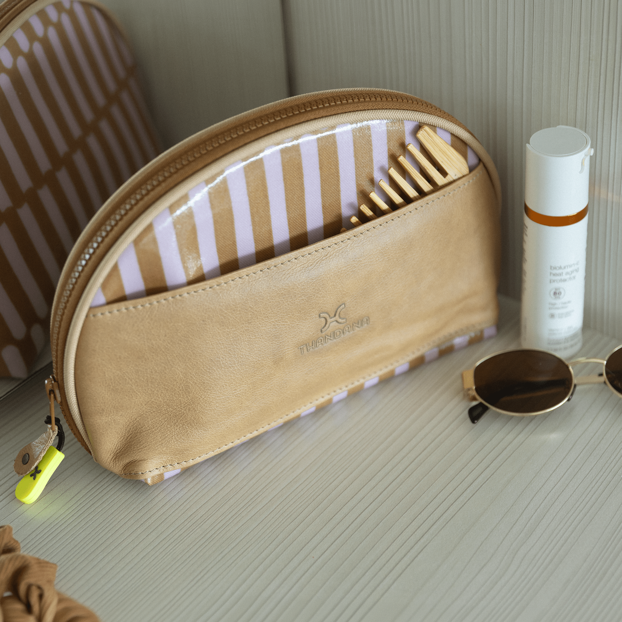 Thandana Laminated Fabric Big Mouth Extender Bag - KaryKase
