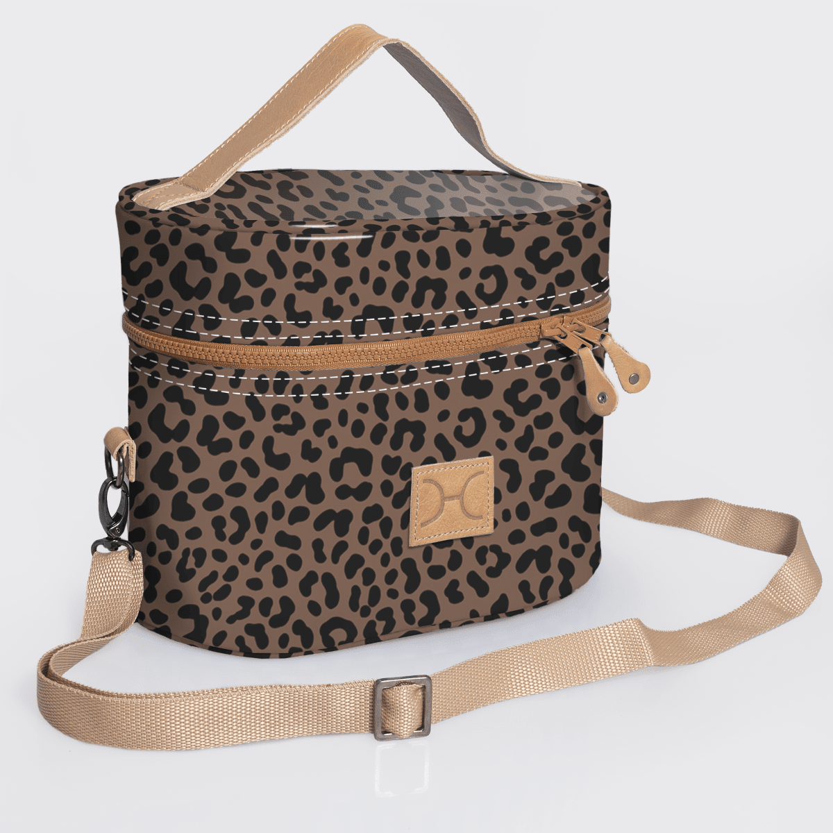 Thandana Laminated Fabric Bougie Vanity Bag | Beige - KaryKase