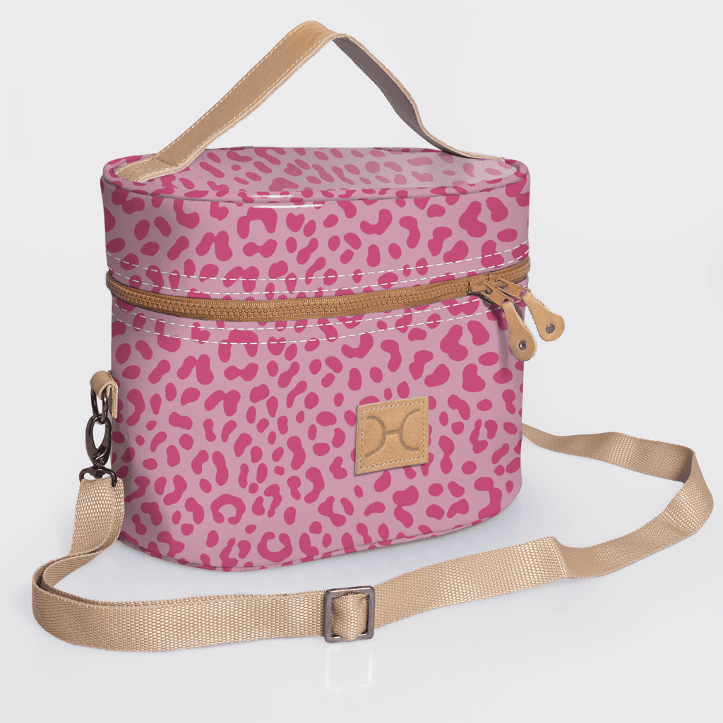 Thandana Laminated Fabric Bougie Vanity Bag | Beige - KaryKase