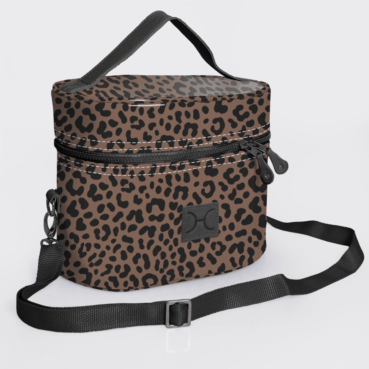Thandana Laminated Fabric Bougie Vanity Bag | Black - KaryKase