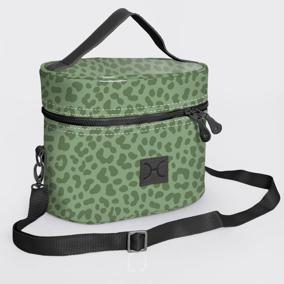 Thandana Laminated Fabric Bougie Vanity Bag | Black - KaryKase