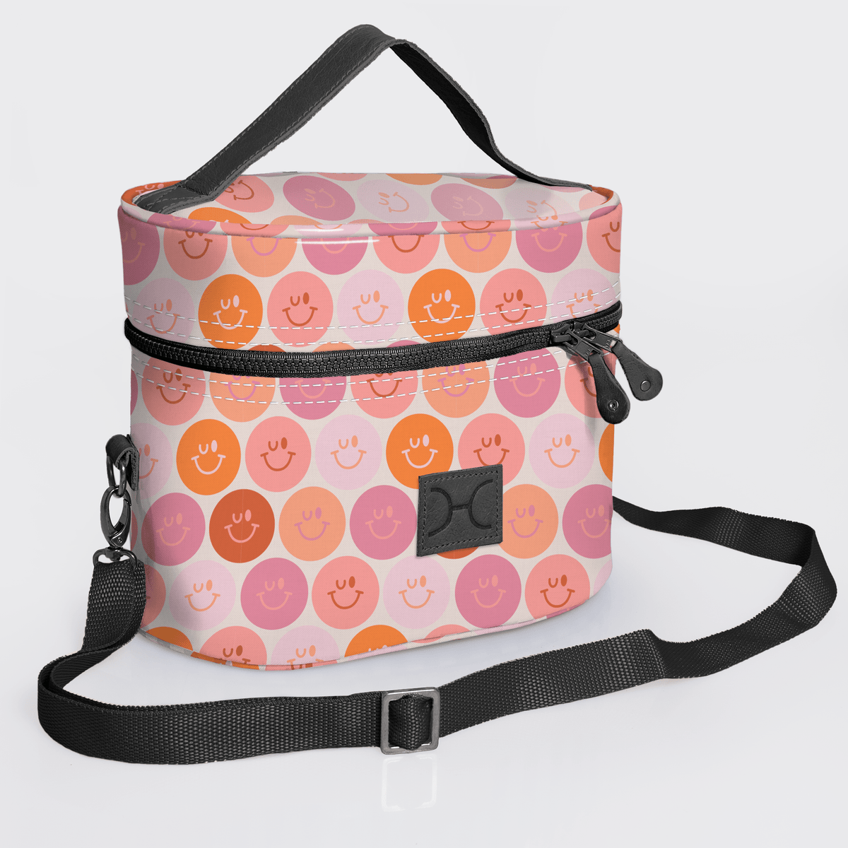 Thandana Laminated Fabric Bougie Vanity Bag | Black - KaryKase