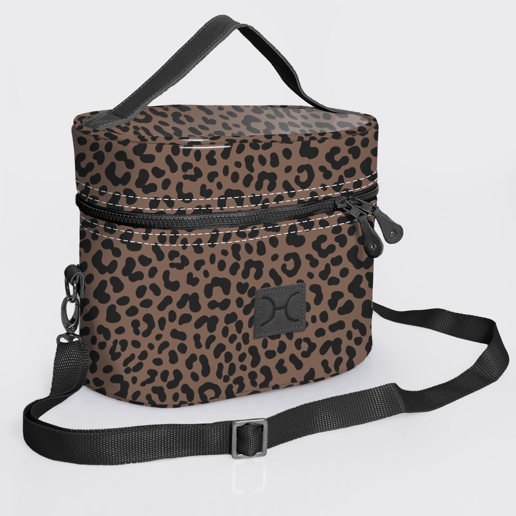 Thandana Laminated Fabric Bougie Vanity Bag | Black - KaryKase