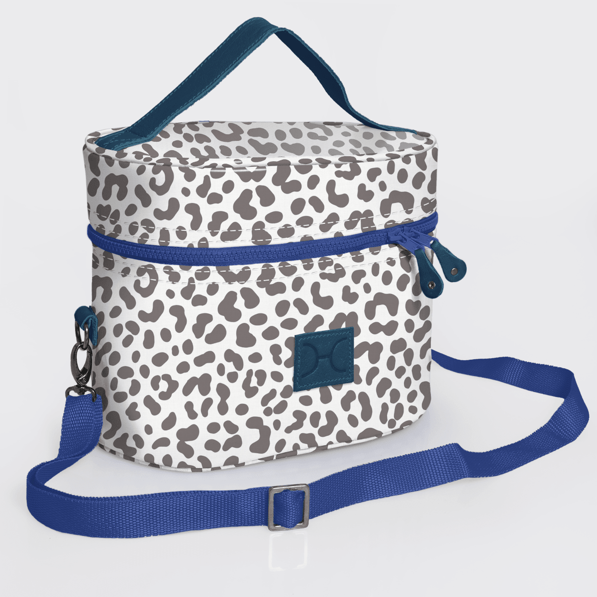 Thandana Laminated Fabric Bougie Vanity Bag | Blue - KaryKase