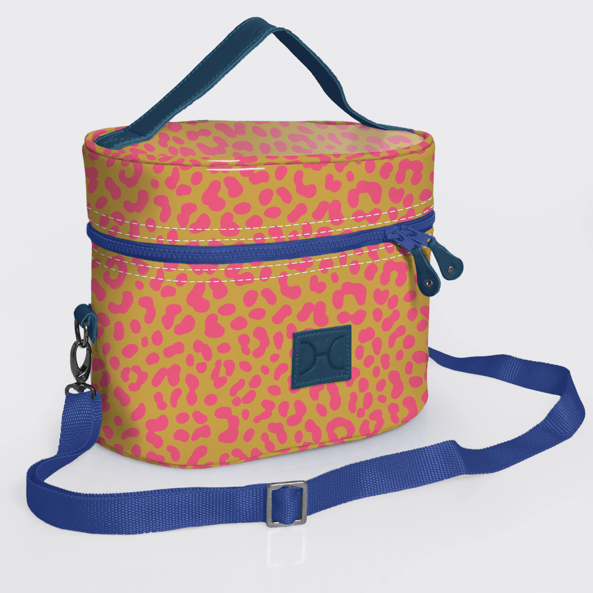 Thandana Laminated Fabric Bougie Vanity Bag | Blue - KaryKase