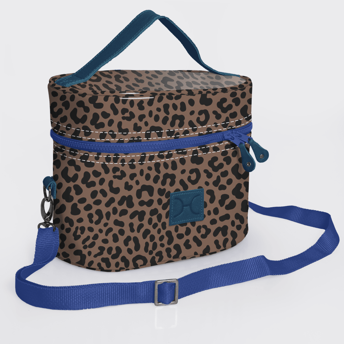 Thandana Laminated Fabric Bougie Vanity Bag | Blue - KaryKase