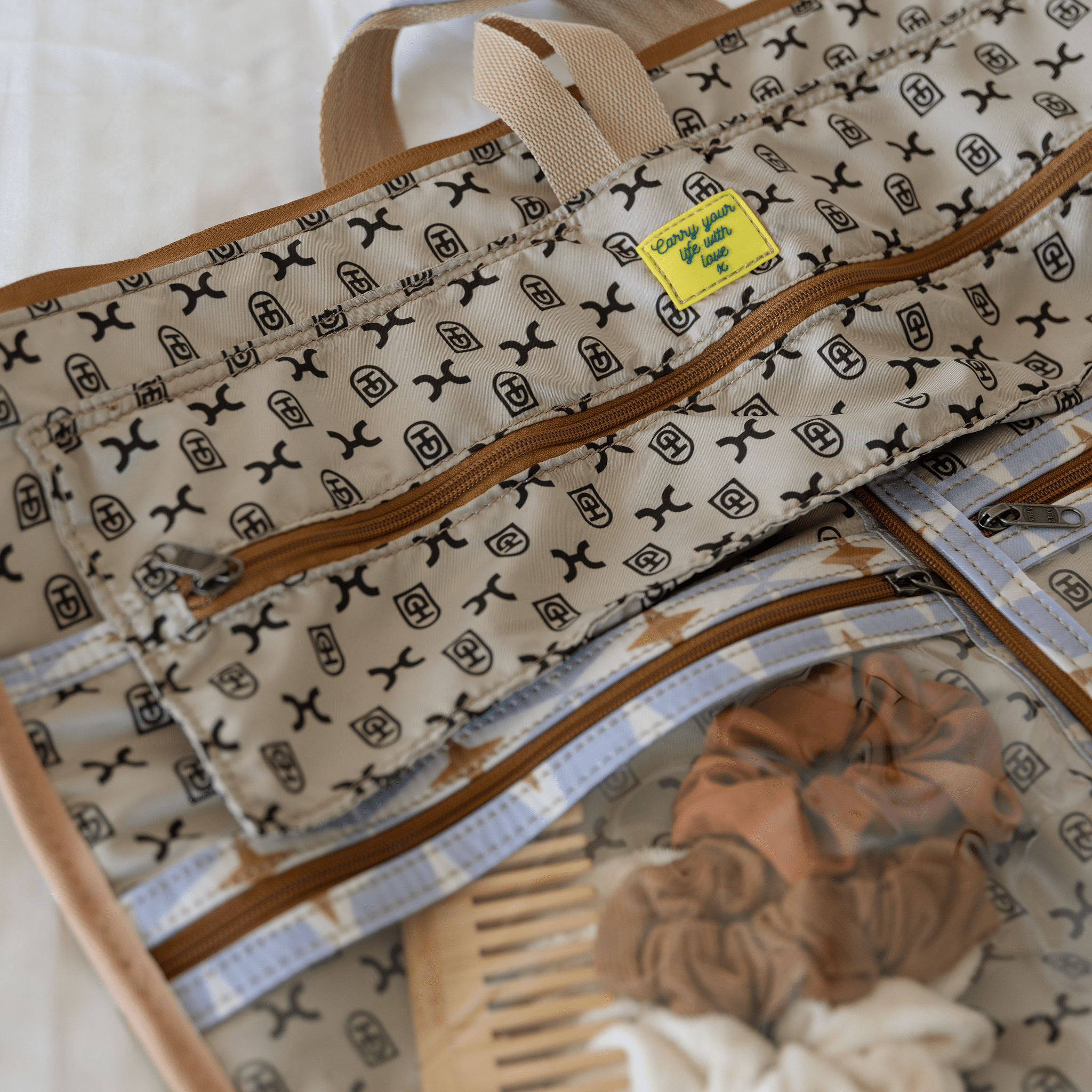 Thandana Laminated Fabric Carry All Travel Bag - KaryKase