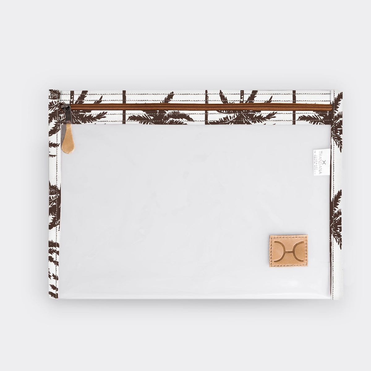 Thandana Laminated Fabric Clear Document Pouch - KaryKase