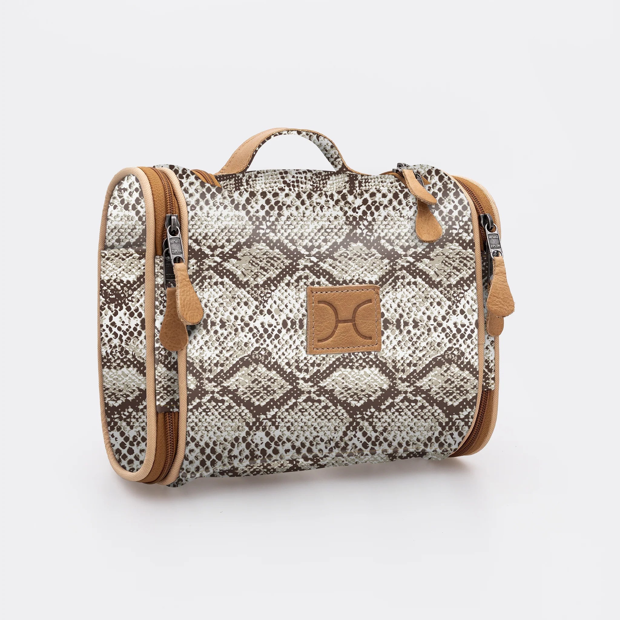 Thandana Laminated Fabric Compact Travel Vanity Bag - KaryKase
