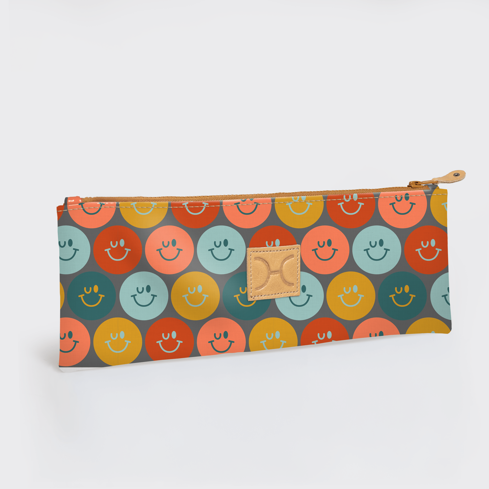 Thandana Laminated Fabric Doodle Pencil Pouch - KaryKase