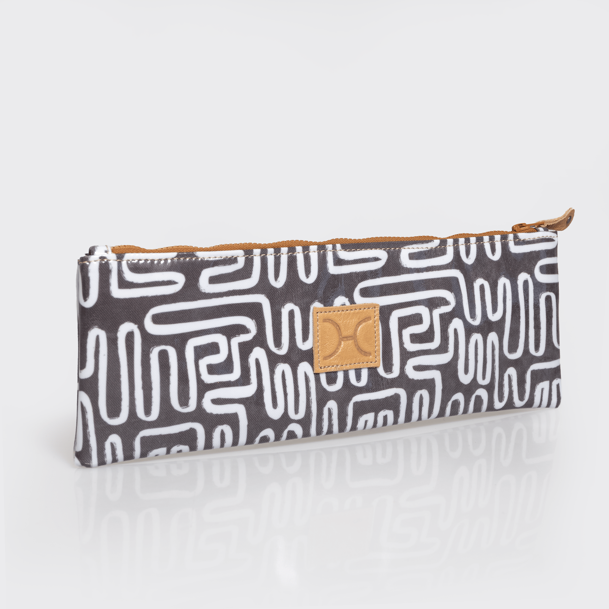 Thandana Laminated Fabric Doodle Pencil Pouch - KaryKase