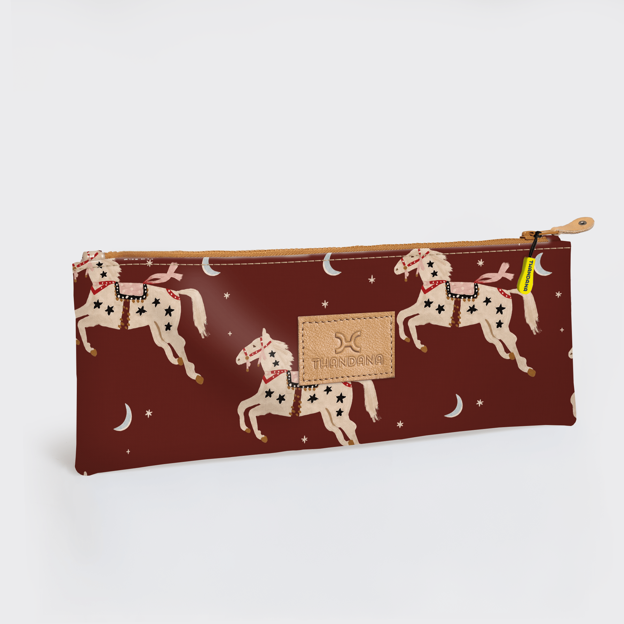 Thandana Laminated Fabric Doodle Pencil Pouch - KaryKase