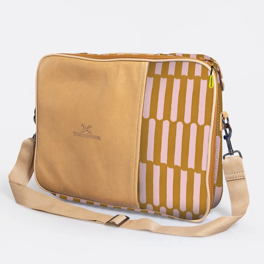 Thandana Laminated Fabric Essential Laptop Bag 15" - KaryKase