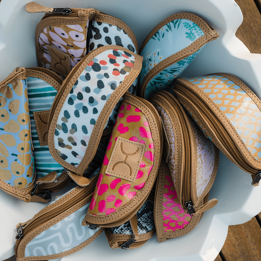 Thandana Laminated Fabric Glasses Case - KaryKase