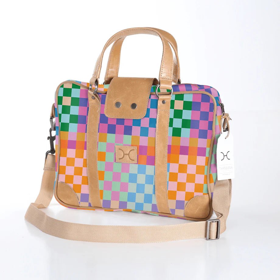 Thandana Laminated Fabric Laptop Bag - KaryKase