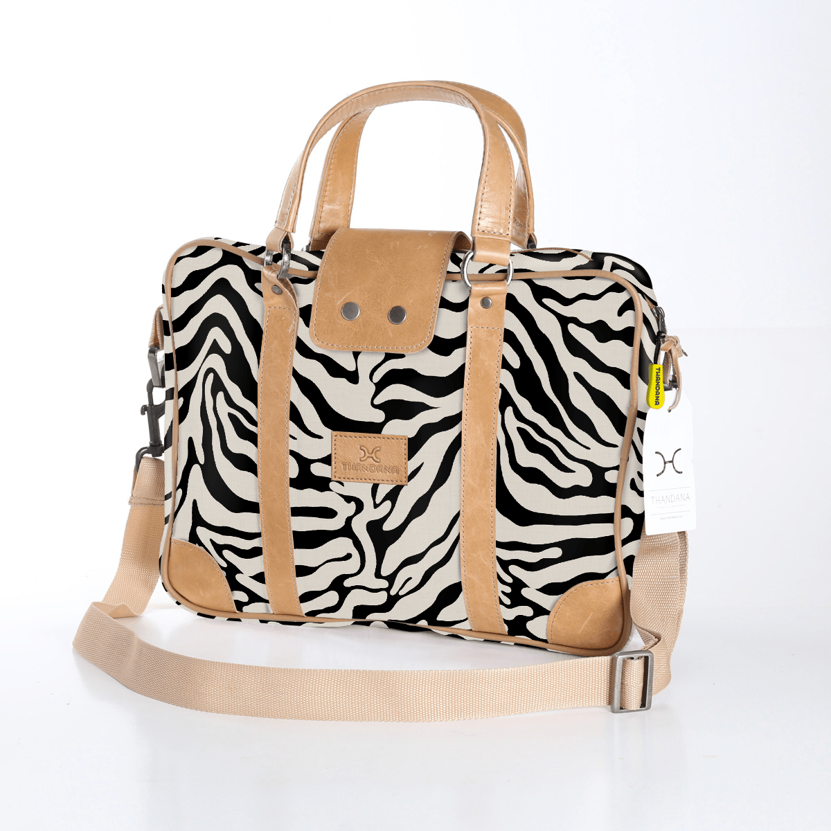 Thandana Laminated Fabric Laptop Bag - KaryKase