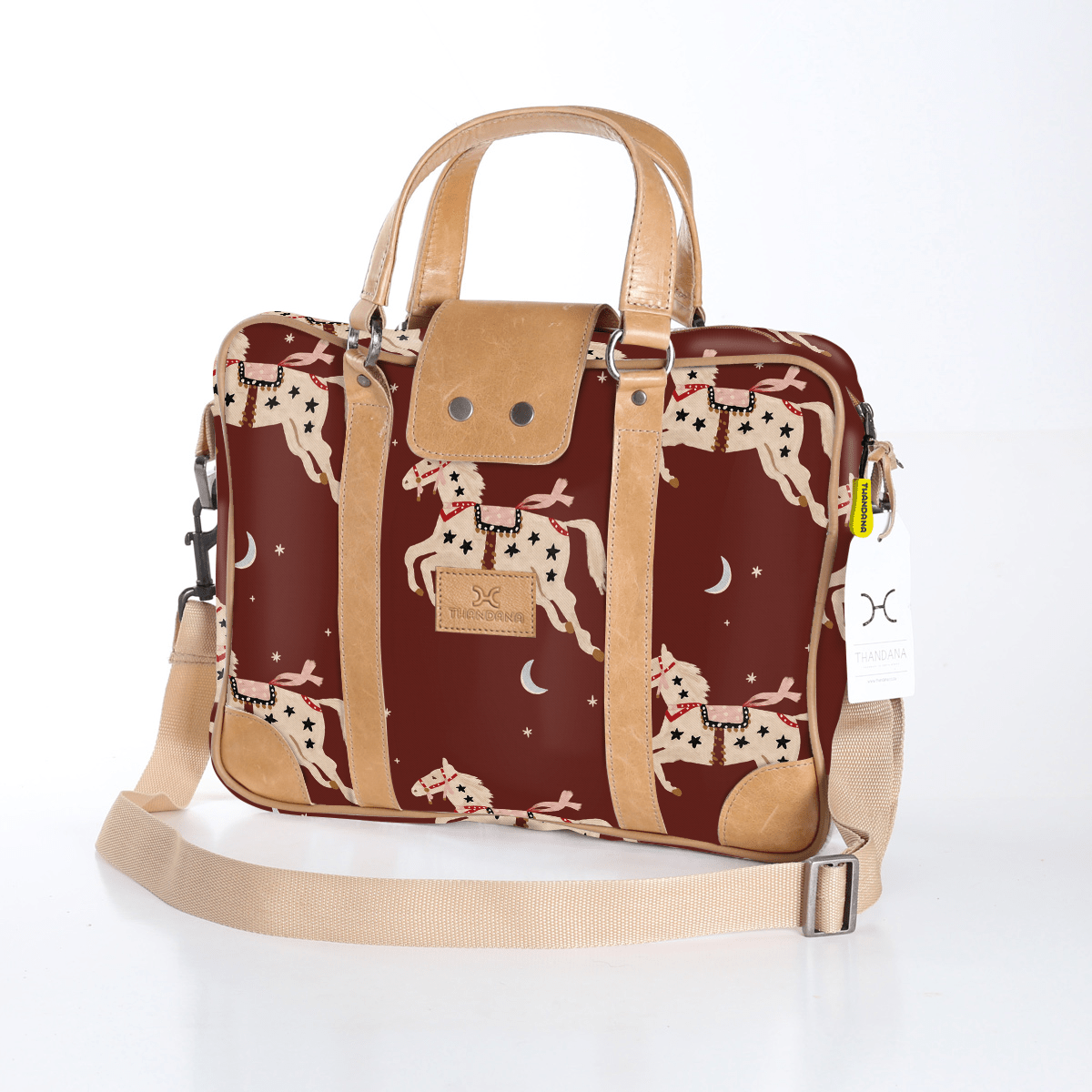 Thandana Laminated Fabric Laptop Bag - KaryKase