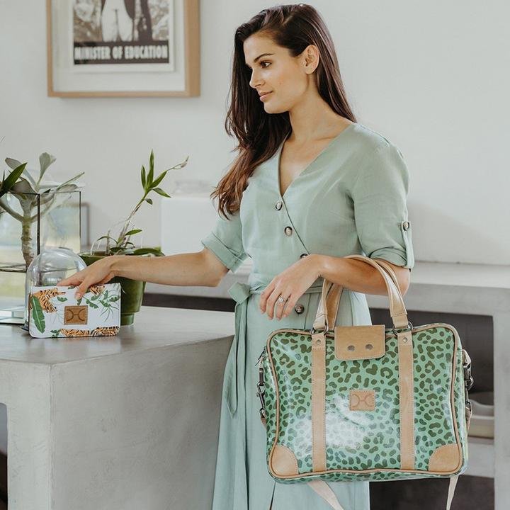 Thandana Laminated Fabric Laptop Bag - KaryKase