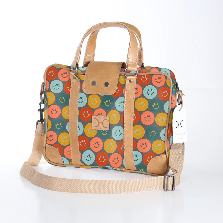 Thandana Laminated Fabric Laptop Bag - KaryKase