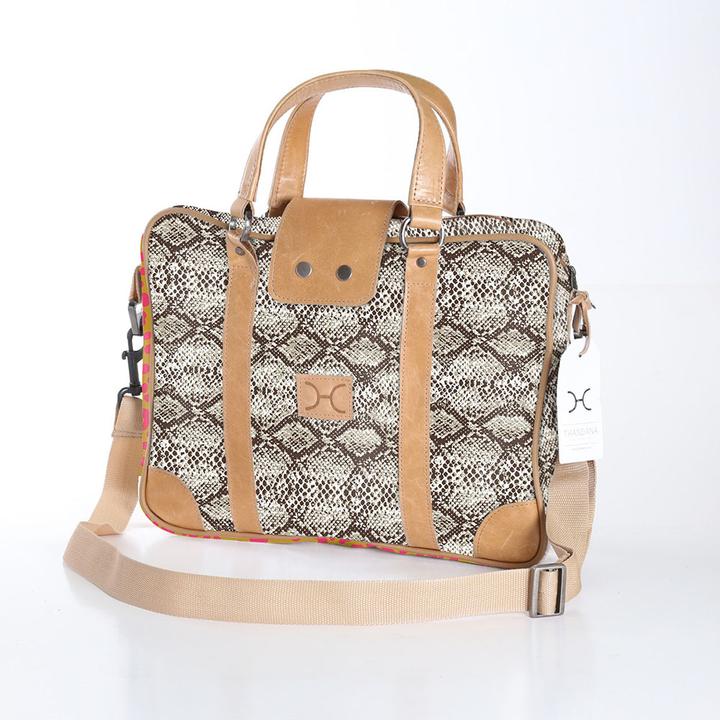 Thandana Laminated Fabric Laptop Bag - KaryKase