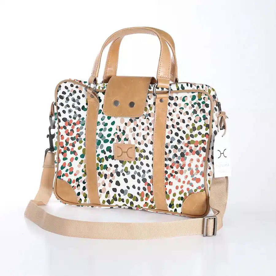 Thandana Laminated Fabric Laptop Bag - KaryKase