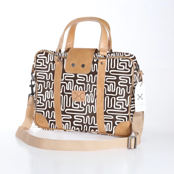 Thandana Laminated Fabric Laptop Bag - KaryKase