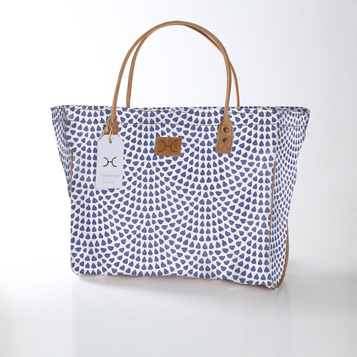 Thandana Laminated Fabric Large Beach Bag - KaryKase