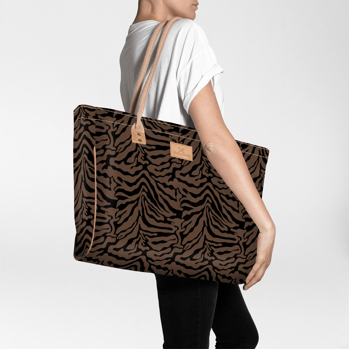 Thandana Laminated Fabric Large Beach Bag - KaryKase